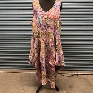 Dress To Kill Dress Jane Mohr Womens One Size Multicolor Floral Boho Layered USA